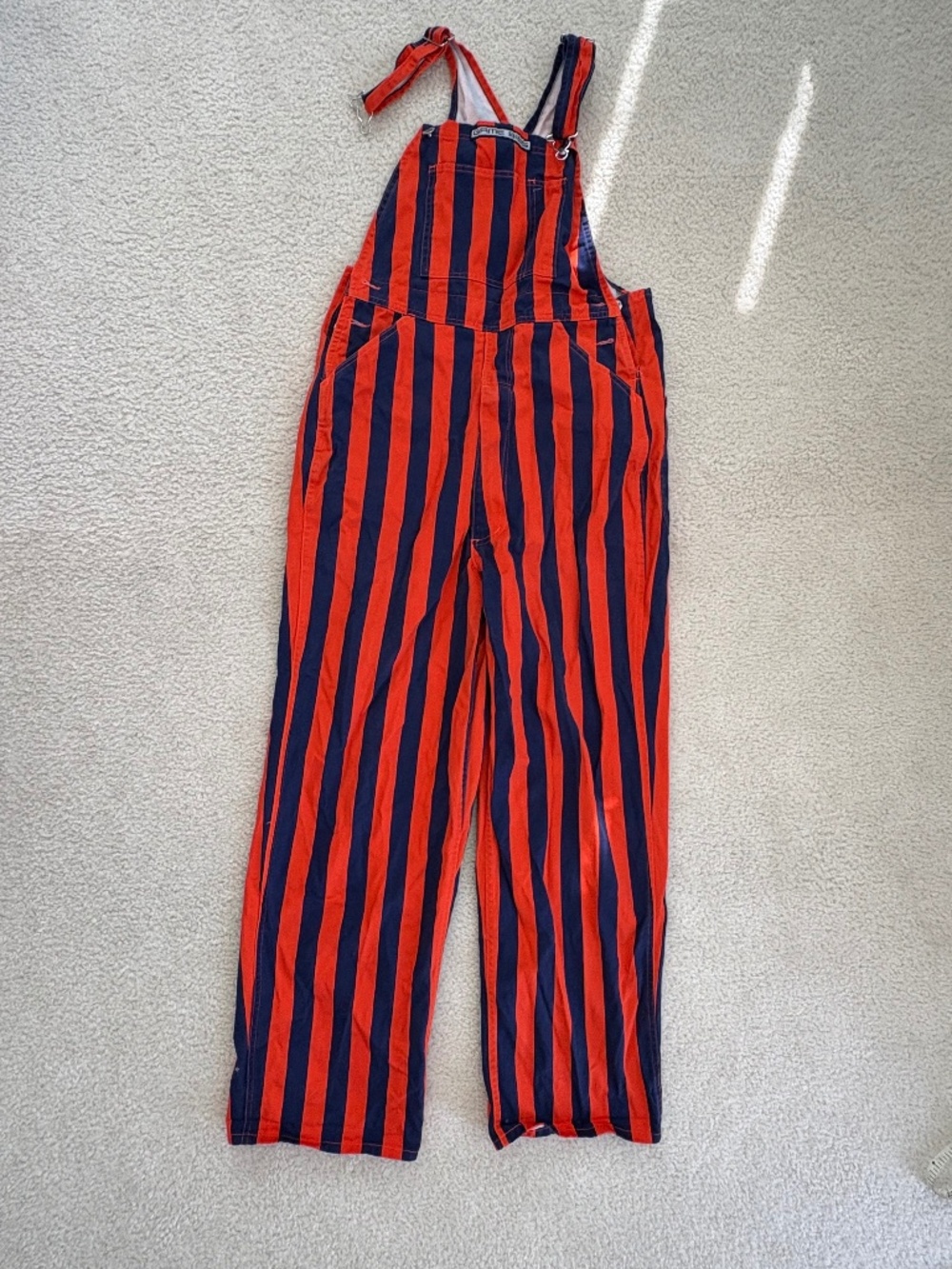 Orange and Blue Overalls size S Game Bibs